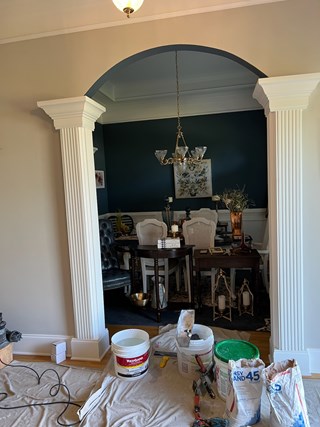 pocket door installation snellville georgia - before handyman