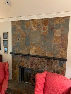 Fireplace Repair Before