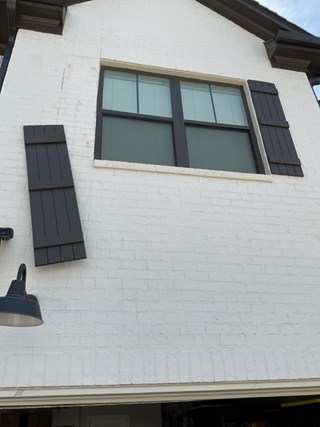 Shutter Rehanging in Cumming, GA Before