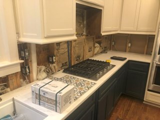 Tile Backsplash in Gainesville, GA Before
