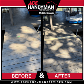 Ace Handyman Services Project in Milledgeville, Ga - 33.21680521353545, -83.29470840360196