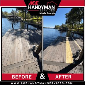 Ace Handyman Services Project in Milledgeville, Ga - 33.21680521353545, -83.29470840360196