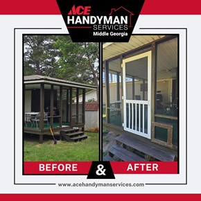 Ace Handyman Services Project in Milledgeville, Ga - 32.97825047787891, -83.23380470359547