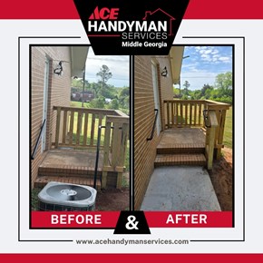 Ace Handyman Services Project in Milledgeville, GA - 33.076483752161195, -83.24550286138094