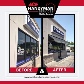 Commercial Awning Attachment job in Forsyth, Ga - 33.039146925956835, -83.93641721720299