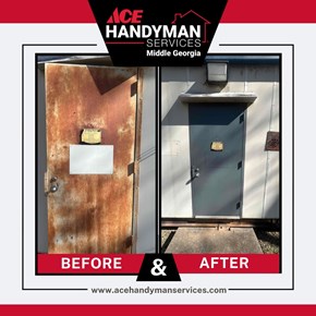 Commercial Ace Handyman Services Project in Milledgeville, GA 33.10130915070785, -83.2724968882447