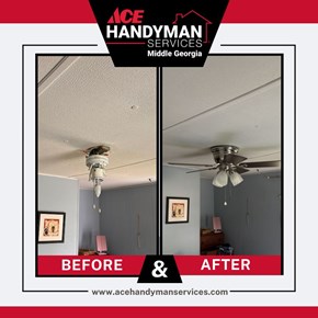 Fan installation job in Eatonton, Ga - 33.21023179106244, -83.37485775952403