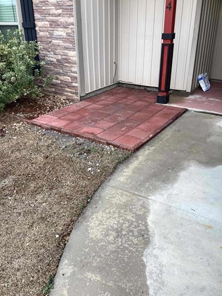 Paver Walkway Repair After