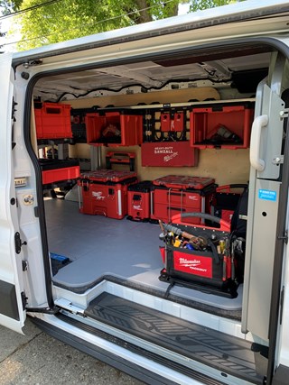 Ace Handyman Services DuPage Service Truck with Milwaukee Packout