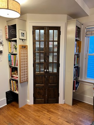 Ace Handyman Services Glen Ellyn Panty Closet Shelving with custom Millwork After