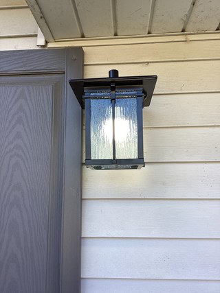 Ace Handyman Services Project New Exterior Lighting in Champaign, IL