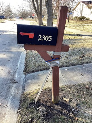 Ace Handyman Services Mailbox Repair Project in Champaign, IL