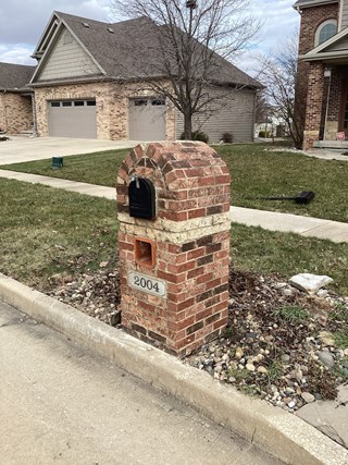 Ace Handyman Services Project Brick Mailbox in Champaign IL