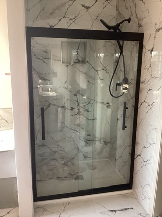 Ace Handyman Services Project Installed New Glass Shower Door