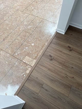 Ace Handyman Services Fox Valley Flooring Repair - Before