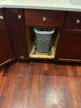 Pull Out Trash Can Installation in Ottawa, IL - After