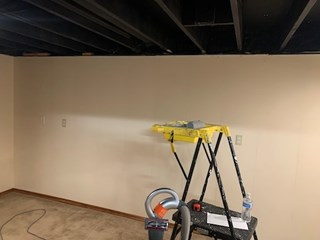 Shiplap Wall Installation in Seneca, IL - Before