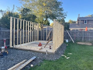 Shed Build in Braidwood, IL - Before