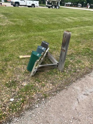 Mailbox Repair in Morris, IL - Before