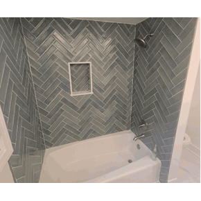 Bathtub tile replacement Ace Handyman Services Project in Palatine, IL
