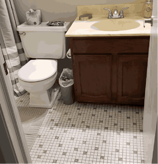 cabinet and bathroom flooring replacement in Palatine, IL