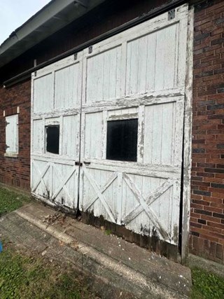 Barn Door Refurbishment, Mt Prospect, IL - Before