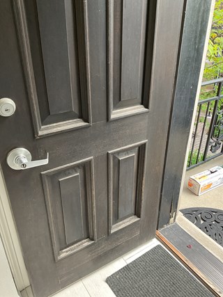 Front Door Painting in Chicago, IL - Before
