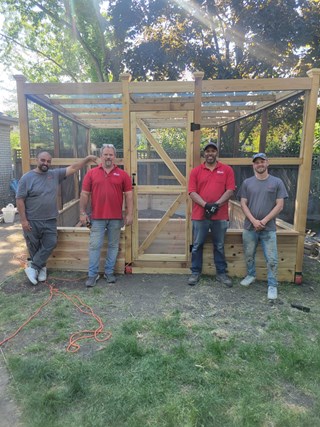 Custom Cedar Garden Enclosure in Northbrook completed