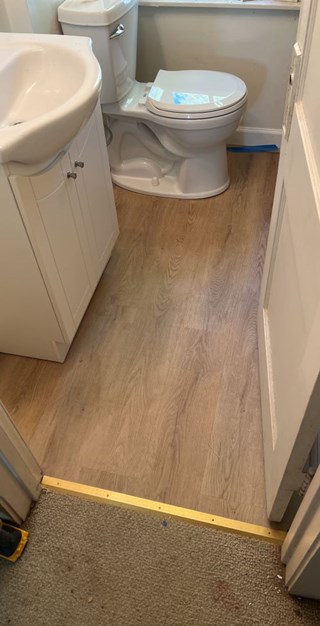 Bathroom Floor Installation Buffalo Grove, IL after