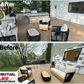 Exterior outdoor kitchen build in Buffalo Grove , IL 