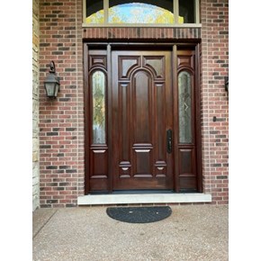 Front Door Refinished in Riverwoods, IL 