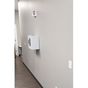 Ace Handyman Services of Lincoln Way installed an AED cabinet
