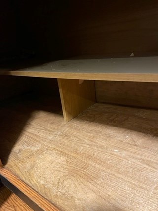 Warped Base Cabinet Before