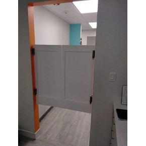 Ace Handyman Services of Lincoln Way Deck installed swinging doors