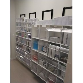 Ace Handyman Services of Lincoln Way installed tilt out bins for organization