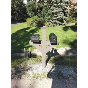 Ace Handyman Services of Lincoln Way straightened out a mailbox in concrete
