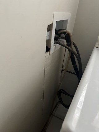 Ace Handyman Services of Lincoln Way repaired drywall damage and painted before