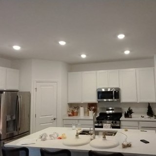 Ace Handyman Services of Lincoln Way replaced can lights with hanging before