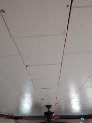 Ace Handyman Services of Lincoln Way Ceiling Tile Repair Before