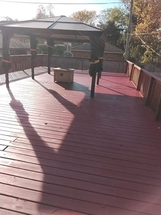 Ace Handyman Services of Lincoln Way Deck Pressure Wash and Painting after