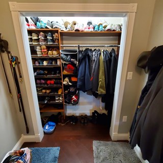 Closet without doors