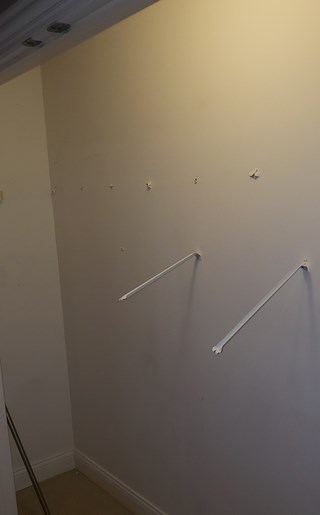 Closet Shelf Before
