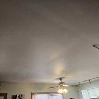 Ace Handyman Services of Lincoln Way replaced insulation and drywall, painted and installed can lights in a ceiling before