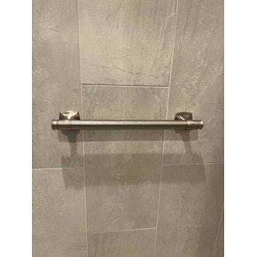 Ace Handyman Services of Lincoln Way installed a grab bar in tile