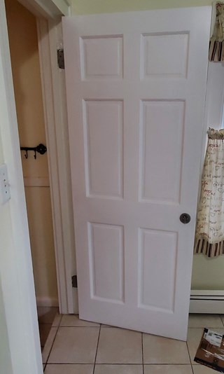 Door painting after