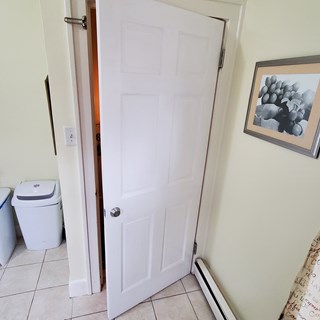 Door painting after
