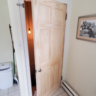 Door painting before