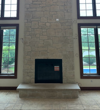 Ace Handyman Services of Lincoln Way installed a mantel & TV before
