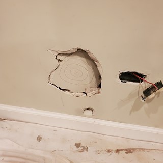 Drywall Repair Before