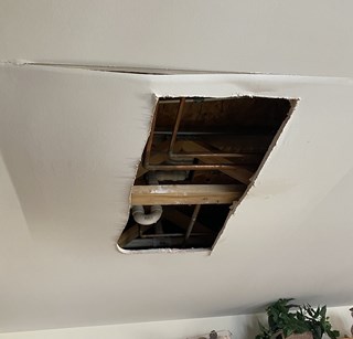 Drywall repair before